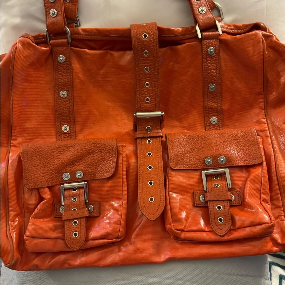 Mulberry Roxanne Leather & Canvas Tote - Picture 1 of 11